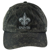 '47 New Orleans Saints Gamut NFL Football Vintage Black Clean Up Adjustable Hat